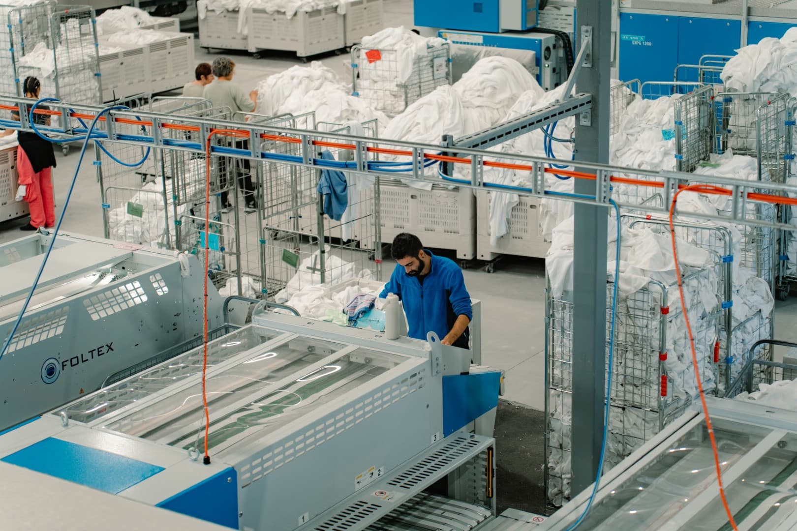 Modern washers and dryers at our Chevallum facility