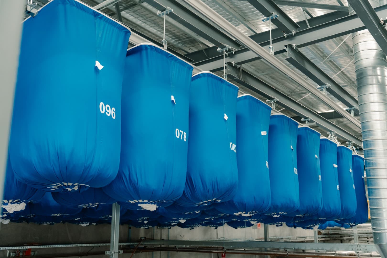 Our processing area for accommodation linen